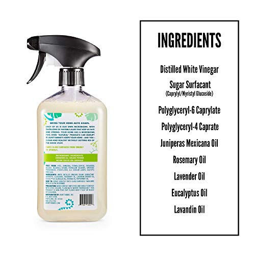 Aunt Fannie’s Glass & Window Cleaning Vinegar Wash, Natural Streak-Free Glass...