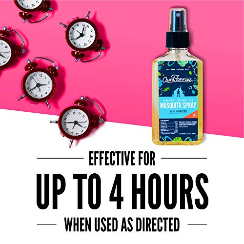 Aunt Fannie's DEET Free Mosquito Repellent Spray - 3.38 Fl Oz (Pack of 3)