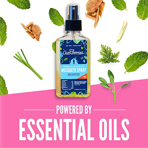 Aunt Fannie's DEET Free Mosquito Repellent Spray - 3.38 Fl Oz (Pack of 3)