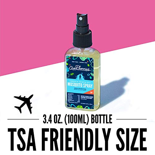 Aunt Fannie's DEET Free Mosquito Repellent Spray - 3.38 Fl Oz (Pack of 3)