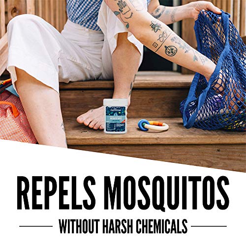 Aunt Fannie's Mosquito Repellent Wipes, DEET-Free Wipes for Indoor/Outdoor Pr...