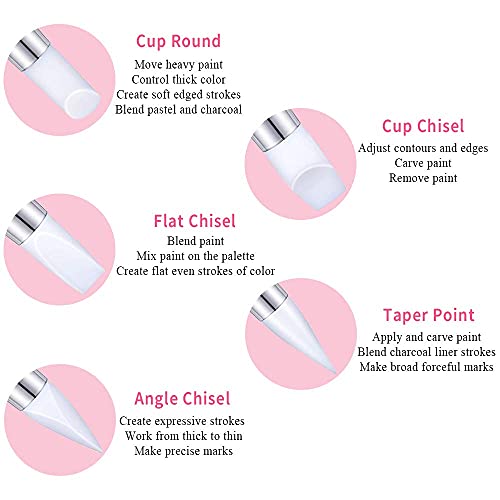 21 Pcs Nail Art Brushes Nail Art Tool Set Resin Palette Nail Art Painting Mix...