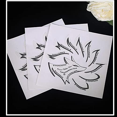 Professional Eyeliner Eyebrow Stencil Eyeshadow Stamp Pads Stencils Patches S...