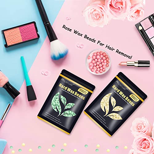 Hard Wax Beads for Hair Removal (300g/10.5oz) Painless Wax Beans for Full Bod...