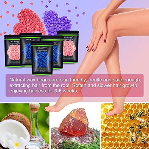 Hard Wax Beans 17.5Oz, Hair Removal Body European Brazilian Pearl Waxing Bean...