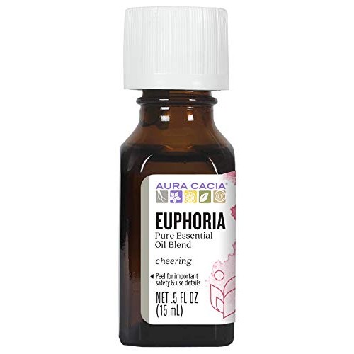 Aura Cacia Euphoria Essential Oil Blend | 0.5 fl. oz.