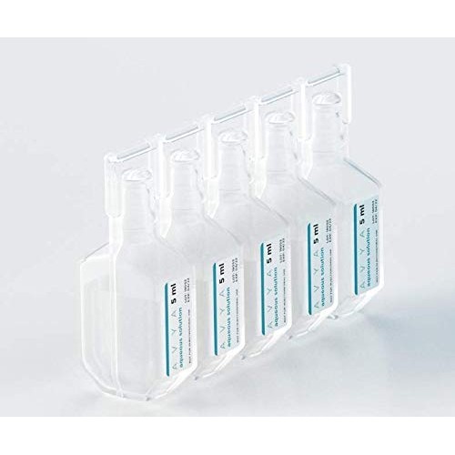 Avya 100% Pure Sea Salt Saline Sinus Rinse Solution 5 ml for Use with Avya St...