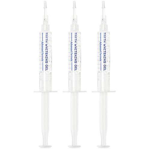 AuraGlow Teeth Whitening Gel Syringe Refill Pack, 44% Carbamide Peroxide, (3X...
