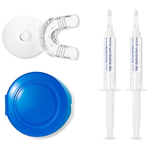 AuraGlow Teeth Whitening Kit, LED Light, 35% Carbamide Peroxide, (2) 5ml Gel ...