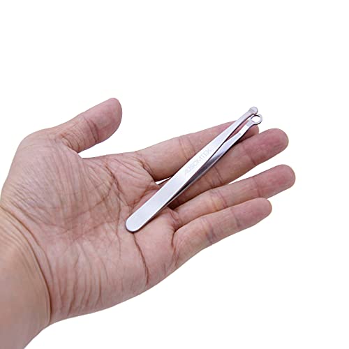 [Upgraded Version] AUSOMTEK Nose Hair Trimming Tweezers, Ear Hair Trimming Tw...