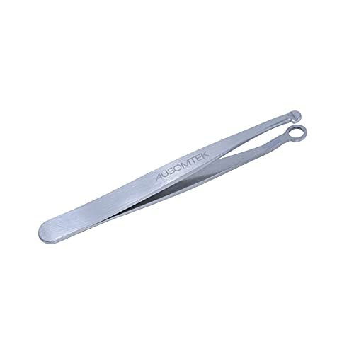 [Upgraded Version] AUSOMTEK Nose Hair Trimming Tweezers, Ear Hair Trimming Tw...