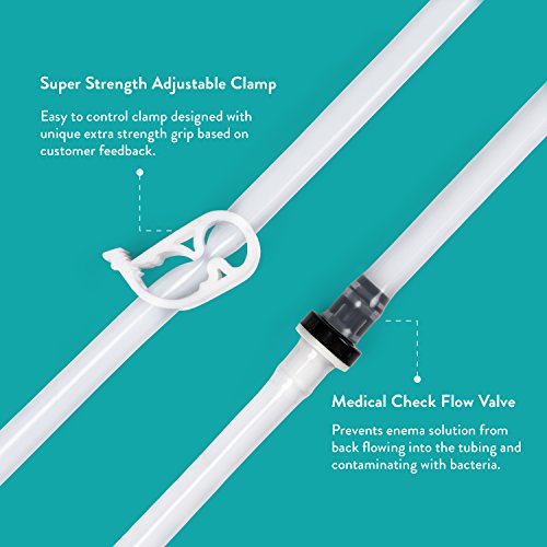 Aussie Health Co Enema Bag/Bucket Kit Replacement Parts Pack (Tubing, Check V...