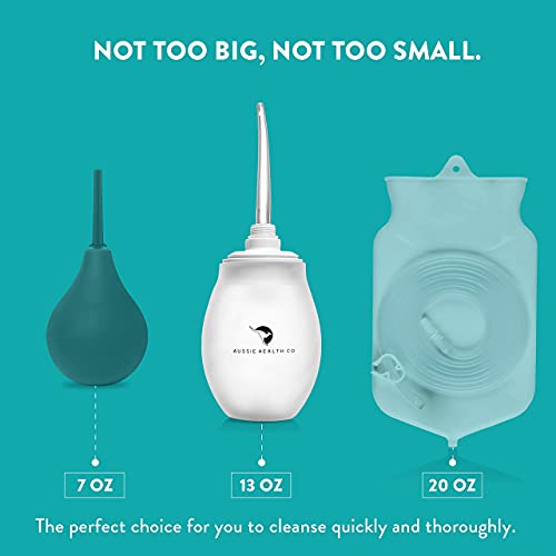 Aussie Health Co Large Enema Bulb Kit - 13 oz Anal Douche with Leak Proof Lid...