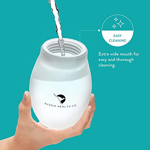 Aussie Health Co Large Enema Bulb Kit - 13 oz Anal Douche with Leak Proof Lid...