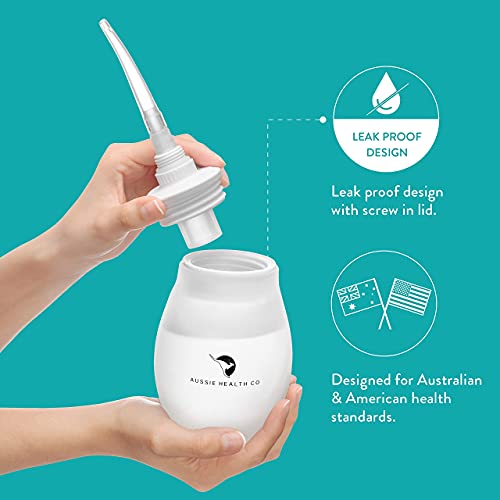 Aussie Health Co Large Enema Bulb Kit - 13 oz Anal Douche with Leak Proof Lid...