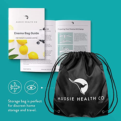 Aussie Health Co Large Enema Bulb Kit - 13 oz Anal Douche with Leak Proof Lid...