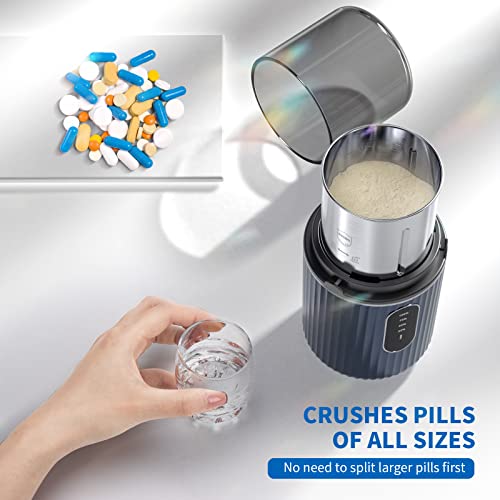 Cordless Electric Pill Crusher Grinder Pulverizer - Grind and Pulverize Multi...