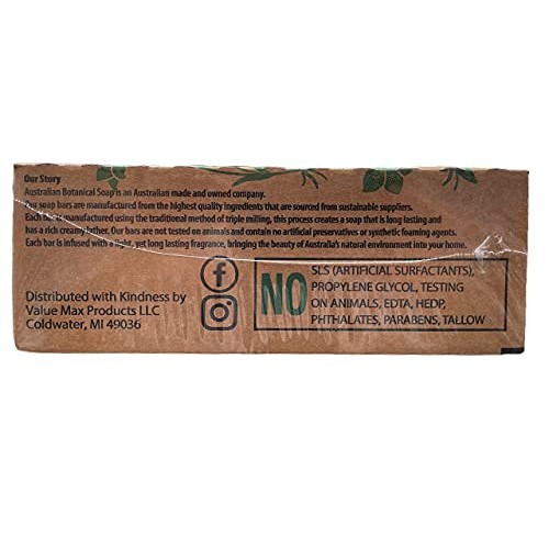 Australian Botanical Soap Bars , Goats Milk , Soya Bean Oil , 8 Bars, Net Wt....