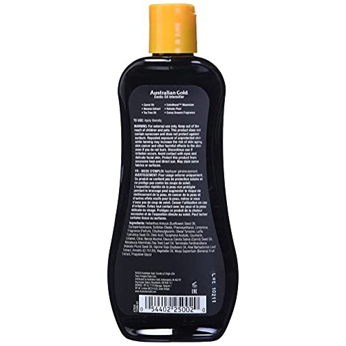 Australian Gold Dark Tanning Exotic Oil, 8 Ounce, Carrot Extract Formula