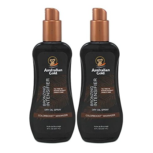 Australian Gold Intensifier Bronzing Dry Oil Spray 8 Ounce (235ml) (Pack of 2)