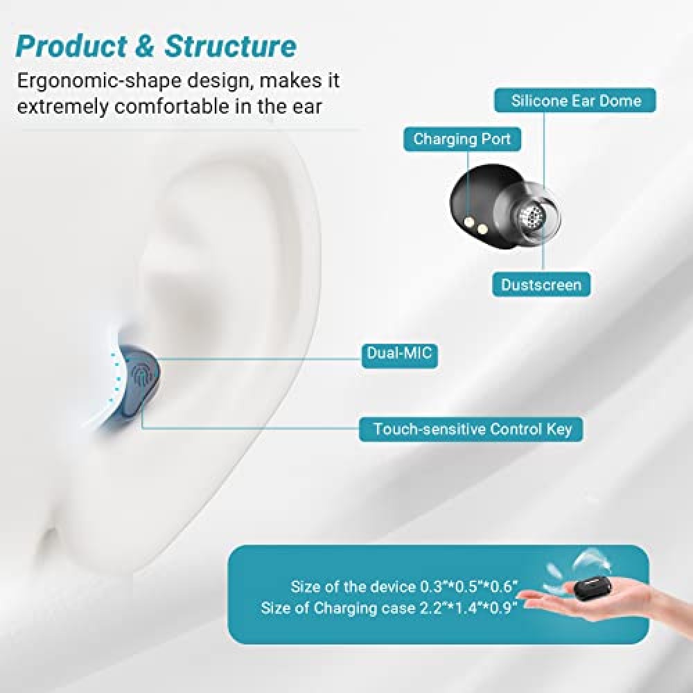 Autiphon Rechargeable Hearing Aids for Seniors Adults, 16channel
