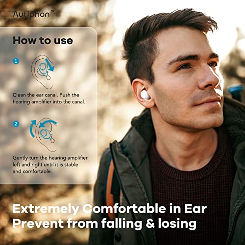 Autiphon Rechargeable Hearing Aids for Seniors Adults with Noise Cancelling, ...