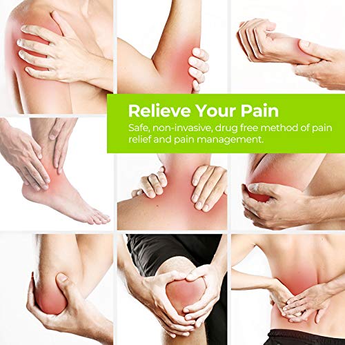 AUVON 4 Outputs TENS Unit EMS Muscle Stimulator Machine for Pain Relief Thera...