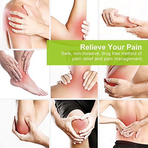 AUVON Dual Channel TENS Unit Muscle Stimulator (Family Pack), 20 Modes Rechar...