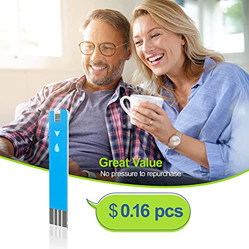 AUVON I-QARE DS-W Draw-in Blood Glucose Test Strips (150 Count) for use with ...