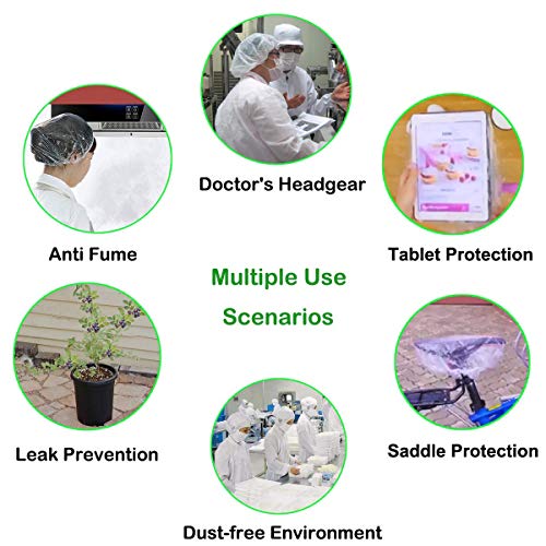 Disposable Shower Caps - 200pcs Hair Processing Clear Plastic Caps For Spa Ho...