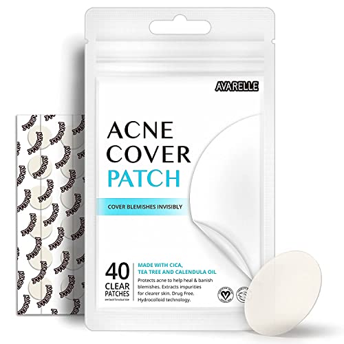 Avarelle Pimple Patches (40 Count) Hydrocolloid Acne Patches, Acne Spot Treat...