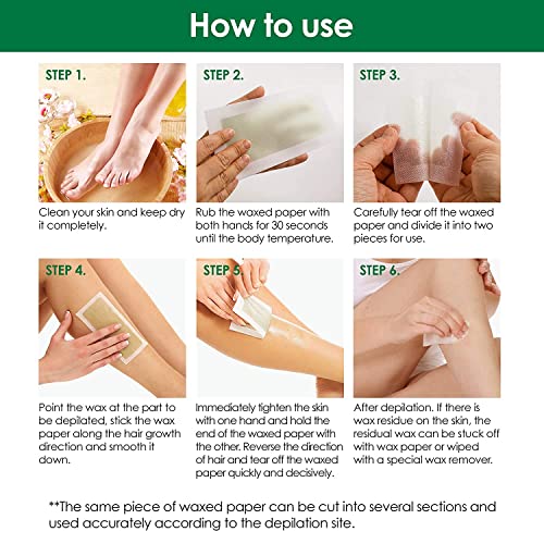 Avashine Wax Strips for Arms, Legs, Underarm Hair, Eyebrow, Bikini, and Brazi...