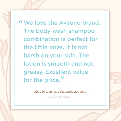 Aveeno Baby Daily Care Gift Set with Natural Oat Extract & Oatmeal, Contains ...