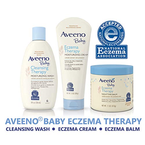 Aveeno Baby Eczema Therapy Soothing Bath Treatment for Relief of Dry, Itchy a...