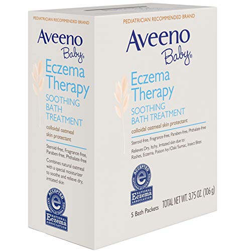 Aveeno Baby Eczema Therapy Soothing Bath Treatment for Relief of Dry, Itchy a...