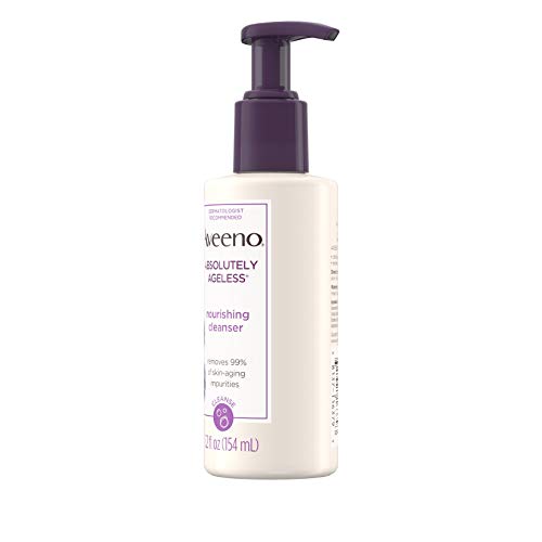 Aveeno Absolutely Ageless Nourishing Daily Facial Cleanser, Antioxidant-Rich ...