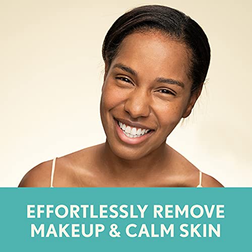 Aveeno Calm + Restore Nourishing Makeup Remover Face Wipes, 100% Plant-Based ...