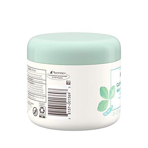 Aveeno Clear Complexion Daily Facial Cleansing Pads with Salicylic Acid Acne ...