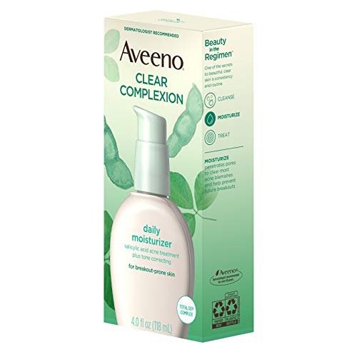 Aveeno Clear Complexion Salicylic Acid Acne-Fighting Daily Face Moisturizer f...