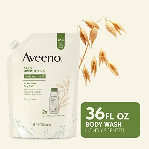 Aveeno Daily Moisturizing Body Wash, Soothing Oat, Refill, 36 Fl. Oz