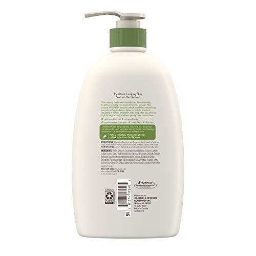 Aveeno Daily Moisturizing Body Wash with Soothing Oat Creamy Shower Gel (Soap...