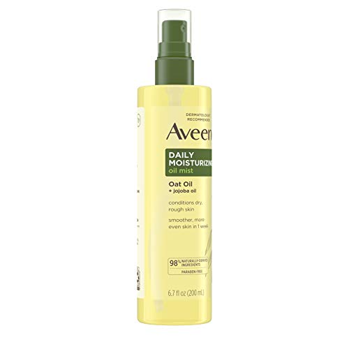 Aveeno Daily Moisturizing Dry Body Oil Mist with Oat and Jojoba Oil for Dry, ...