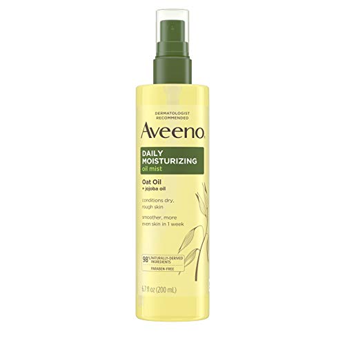 Aveeno Daily Moisturizing Dry Body Oil Mist with Oat and Jojoba Oil for Dry, ...