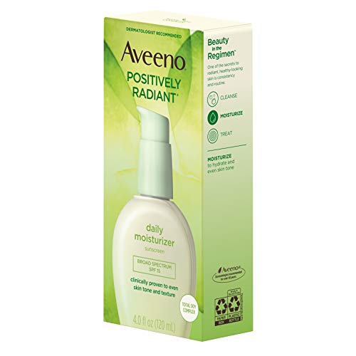 Aveeno Positively Radiant Daily Facial Moisturizer with Broad Spectrum SPF 15...