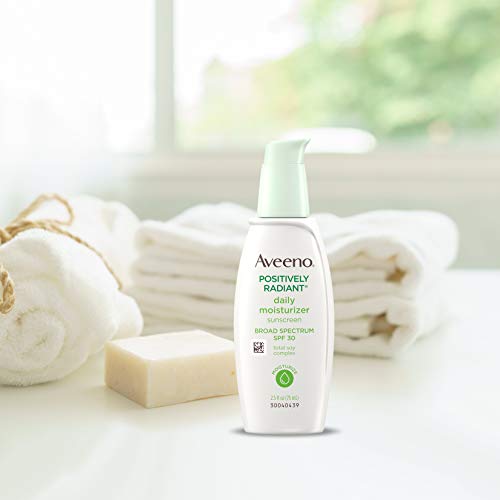 Aveeno Positively Radiant Daily Facial Moisturizer with Total Soy Complex and...