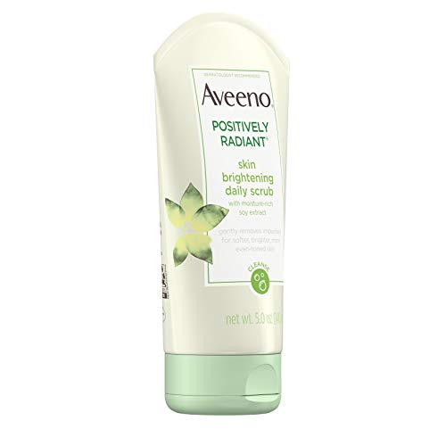 Aveeno Positively Radiant Skin Brightening Exfoliating Daily Facial Scrub, Mo...