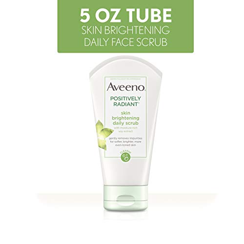 Aveeno Positively Radiant Skin Brightening Exfoliating Daily Facial Scrub Wit...