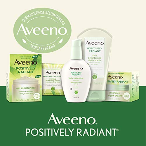 Aveeno Positively Radiant Skin Brightening Exfoliating Daily Facial Scrub Wit...