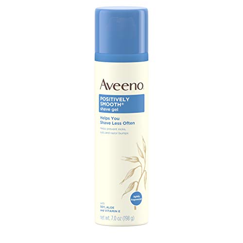 Aveeno Positively Smooth Moisturizing Shave Gel with Soy, Aloe, and Vitamin E...