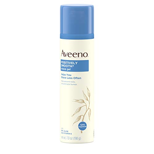 Aveeno Positively Smooth Moisturizing Shave Gel with Soy, Aloe, and Vitamin E...